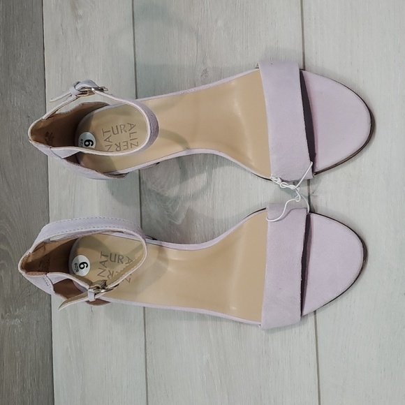 NEW Naturalizer Womens Vera Blue Ankle Suede Strap Heels Sandals Shoes sz 9 - Picture 3 of 14